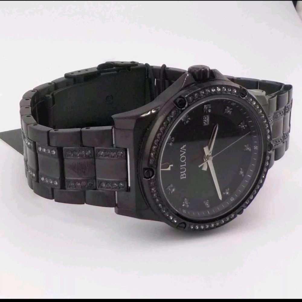 ***BRAND NEW*** Bulova Ion PVD  Stainless Steel Black Dial Watch - Picture 6 of 8